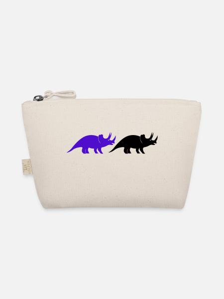 Triceratops - Bio-Täschchen - Natur - Vorne