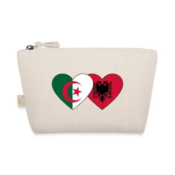 Algérie Albanie Drapeau Coeur - Trousse biologique - nature - Devant