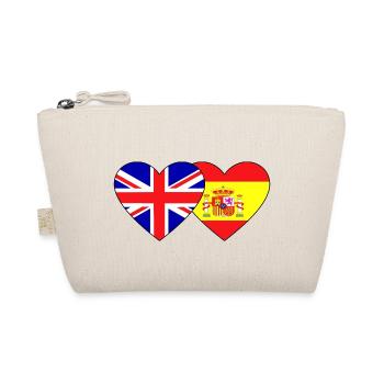 Angleterre Espagne Flag Heart - Trousse biologique - nature - Devant