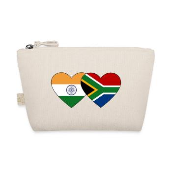 Inde Afrique du Sud Flag Heart - Trousse biologique - nature - Devant
