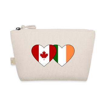 Cœur de drapeau Canada-Irlande - Trousse biologique - nature - Devant