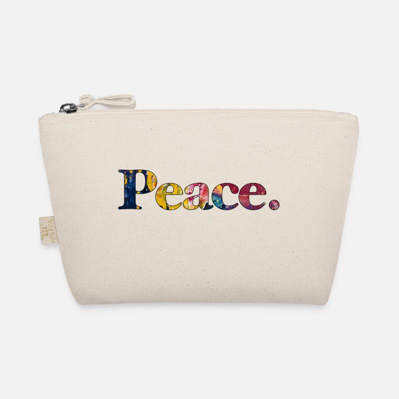 Frieden Peace - Bio-Täschchen - Natur
