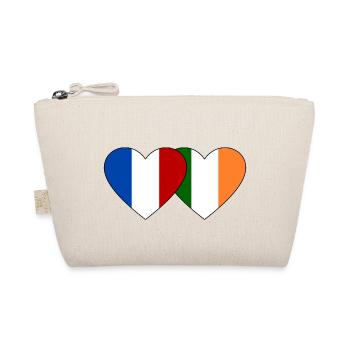 France Irlande Flag Coeur - Trousse biologique - nature - Devant