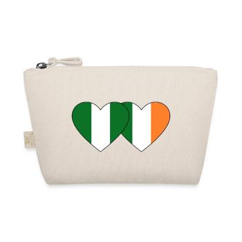 Nigeria Ireland Flag Heart - Organic Pouch - nature - Front