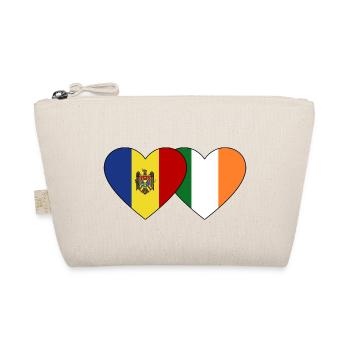Moldavie Irlande Drapeau Coeur - Trousse biologique - nature - Devant