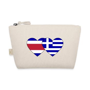Costa Rica Grèce Drapeau Coeur - Trousse biologique - nature - Devant