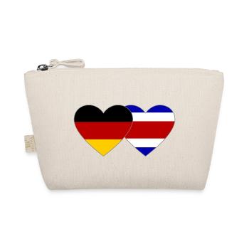 Germany Costa Rica Heart Flag - Organic Pouch - nature - Front