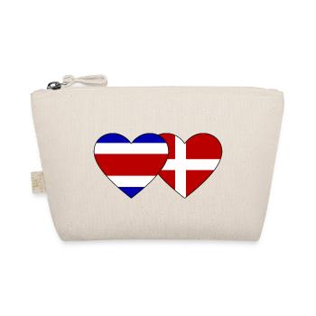 Costa Rica Danemark Drapeau Coeur - Trousse biologique - nature - Devant