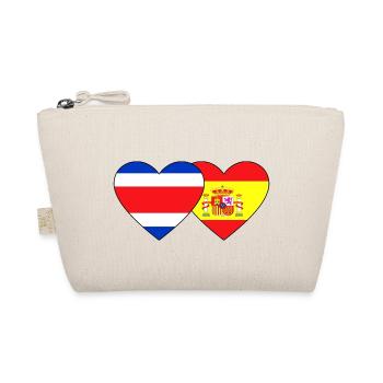 Costa Rica Espagne Drapeau Coeur - Trousse biologique - nature - Devant