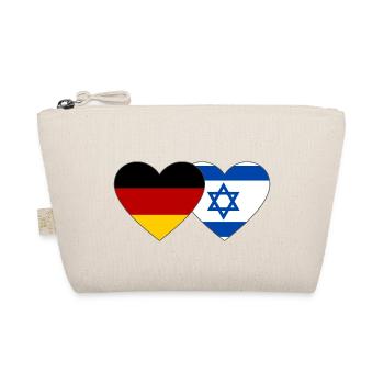 Allemagne Israël drapeau coeur - Trousse biologique - nature - Devant