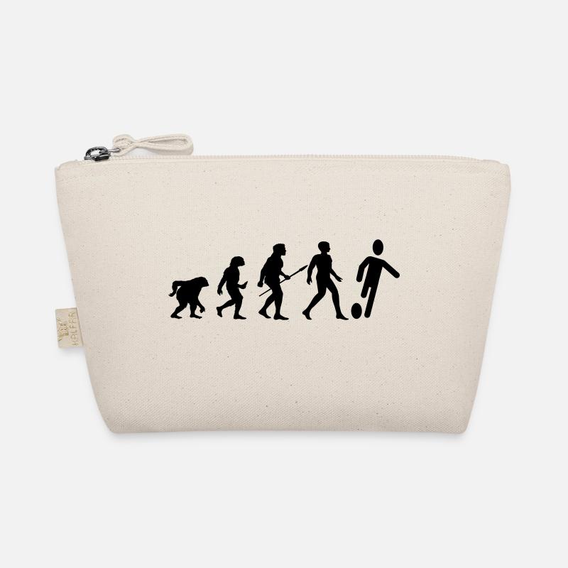 Cool "Evolution Football Shirt" design Organic Pouch