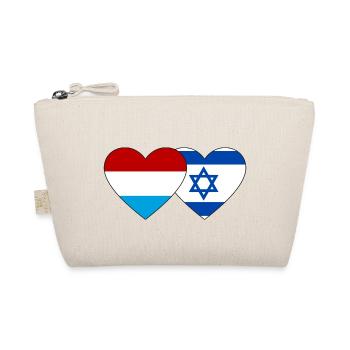 Drapeau luxembourgeois Israël coeur - Trousse biologique - nature - Devant