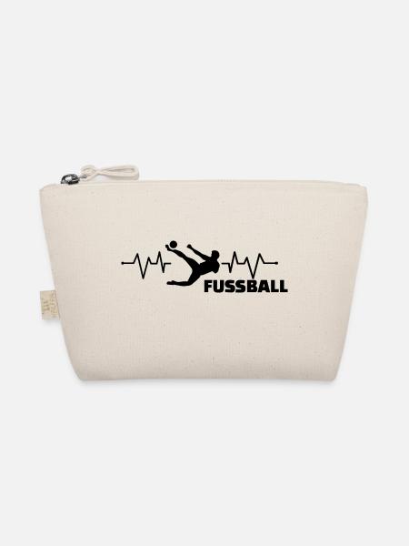 Fußball Soccer - Bio-Täschchen - Natur