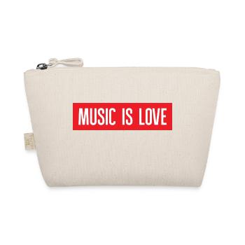 Music is love - Bio-Täschchen - Natur - Vorne