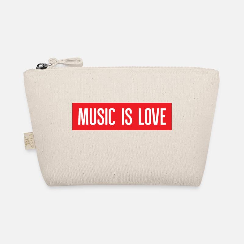 Music is love - Bio-Täschchen - Natur