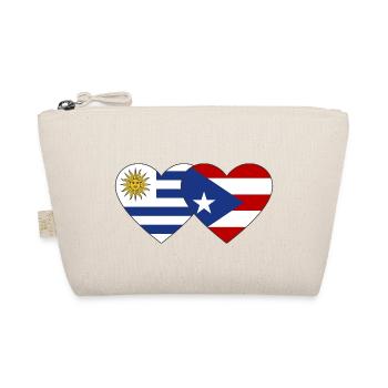 Uruguay Porto Rico Drapeau du cœur - Trousse biologique - nature - Devant