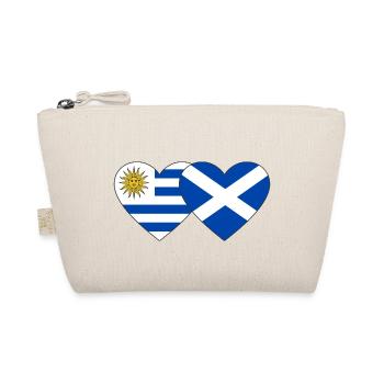 Uruguay Scotland Heart Flag - Organic Pouch - nature - Front