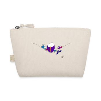 Birds on a rope - Organic Pouch - nature - Front