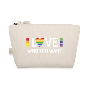 Pride Month - Liebe, wen du willst - Bio-Täschchen - Natur - Vorne
