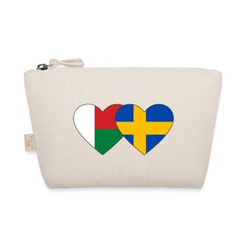 Madagascar Suède Drapeau du Cœur - Trousse biologique - nature - Devant