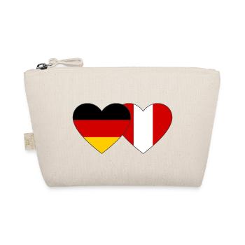 Germany Peru Heart Flag - Organic Pouch - nature - Front