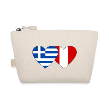 Grèce Pérou Drapeau du Cœur - Trousse biologique - nature - Devant
