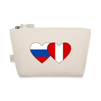 Russie Pérou Drapeau du Cœur - Trousse biologique - nature - Devant