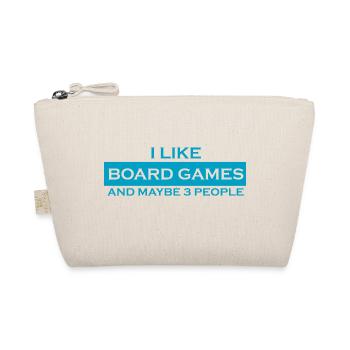 boardgame chess backgammon game night - Bio-Täschchen - Natur - Vorne