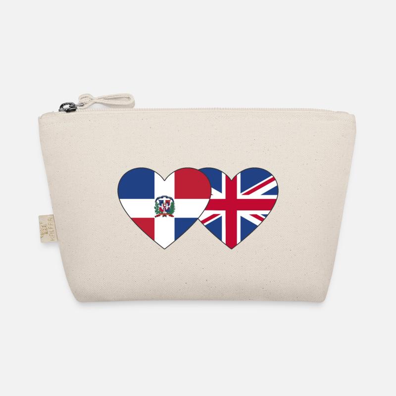 Dominican Republic England Flag Organic Pouch