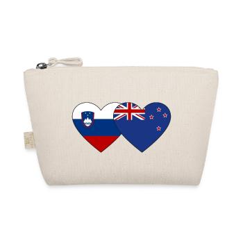 Slovénie Nouvelle-Zélande Drapeau Coeur - Trousse biologique - nature - Devant