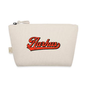 Aarhus Retro Lettering – Denmark Style - Organic Pouch - nature - Front