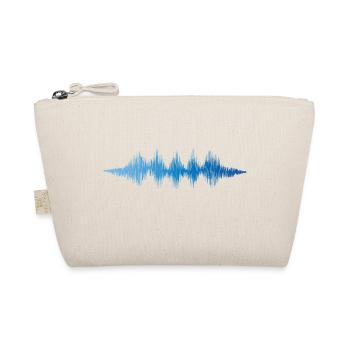 Music audio wave / sound wave / audio frequency - Organic Pouch - nature - Front