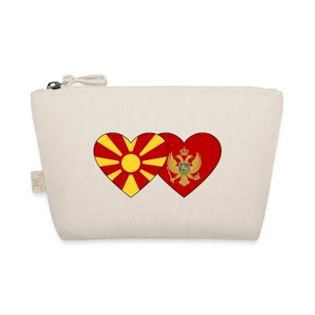 Macedonia Montenegro flag - Organic Pouch - nature - Front