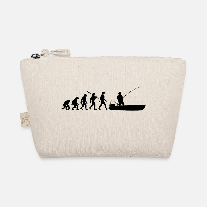 Evolution - Angler - Fische - angeln Bio-Täschchen