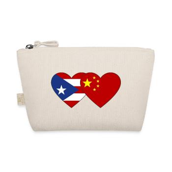 Cuba China Heart Flag - Organic Pouch - nature - Front
