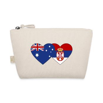 Australie Serbie Drapeau du cœur - Trousse biologique - nature - Devant