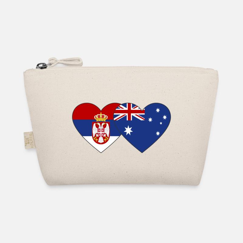 Serbie Australie Drapeau du cœur Trousse biologique