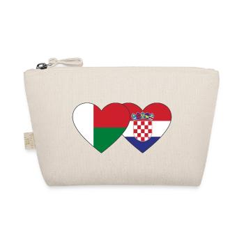 Madagascar Croatie Flag Coeur - Trousse biologique - nature - Devant