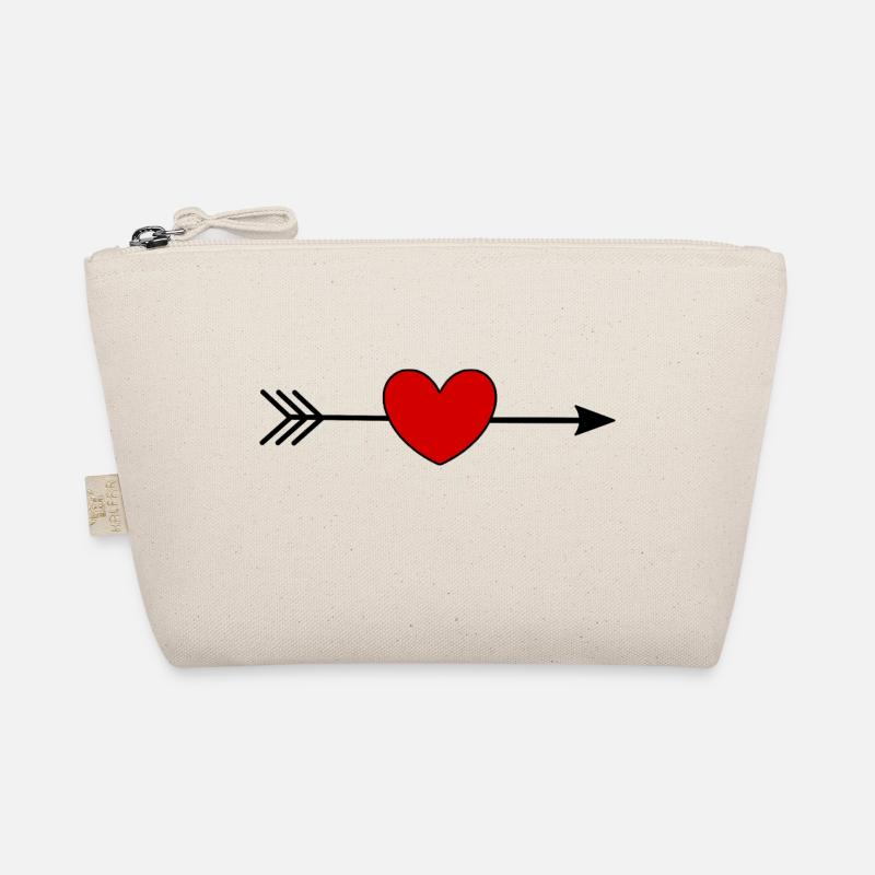 Valentines Red Heart, Valentine's Day Organic Pouch