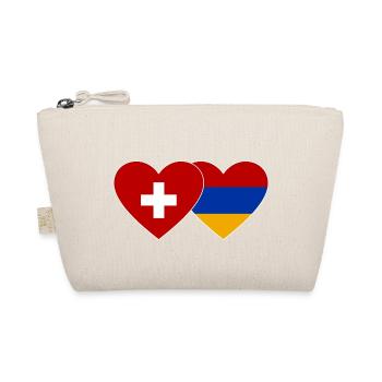 Suisse Arménie Flag Coeur - Trousse biologique - nature - Devant