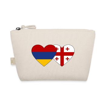 Arménie Géorgie drapeau coeur - Trousse biologique - nature - Devant