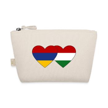 Arménie Hongrie Drapeau Coeur - Trousse biologique - nature - Devant