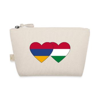 Arménie Hongrie Drapeau Coeur - Trousse biologique - nature - Devant