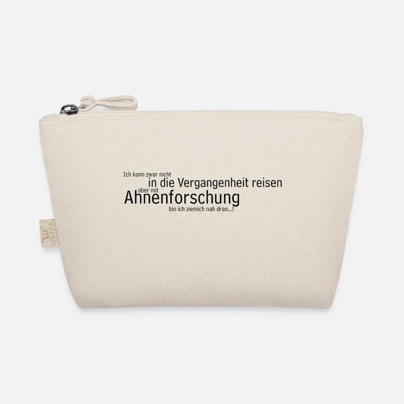 Zeitreise mit Ahnenforschung - schwarz - Bio-Täschchen - Natur