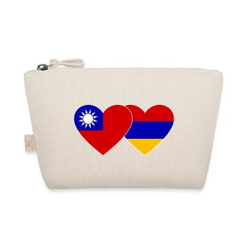 Taiwan Arménie drapeau coeur - Trousse biologique - nature - Devant