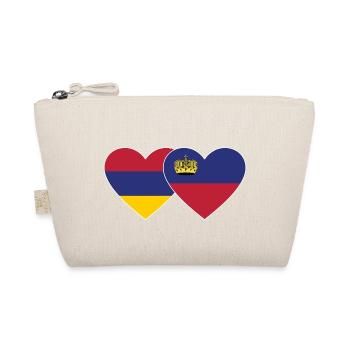 Drapeau de l’Arménie Liechtenstein Coeur - Trousse biologique - nature - Devant