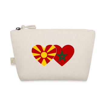 Macédoine Maroc Flag Coeur - Trousse biologique - nature - Devant