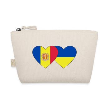Andorre Ukraine Flag Heart - Trousse biologique - nature - Devant