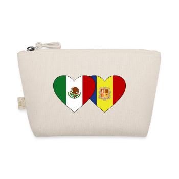 Mexique Andorre Flag Heart - Trousse biologique - nature - Devant