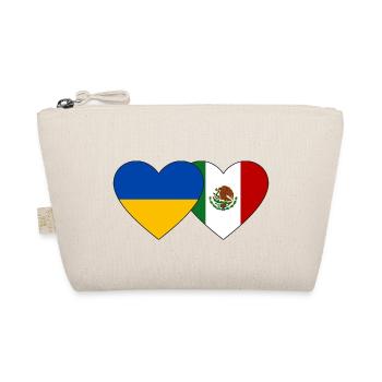 Ukraine Mexique Flag Coeur - Trousse biologique - nature - Devant